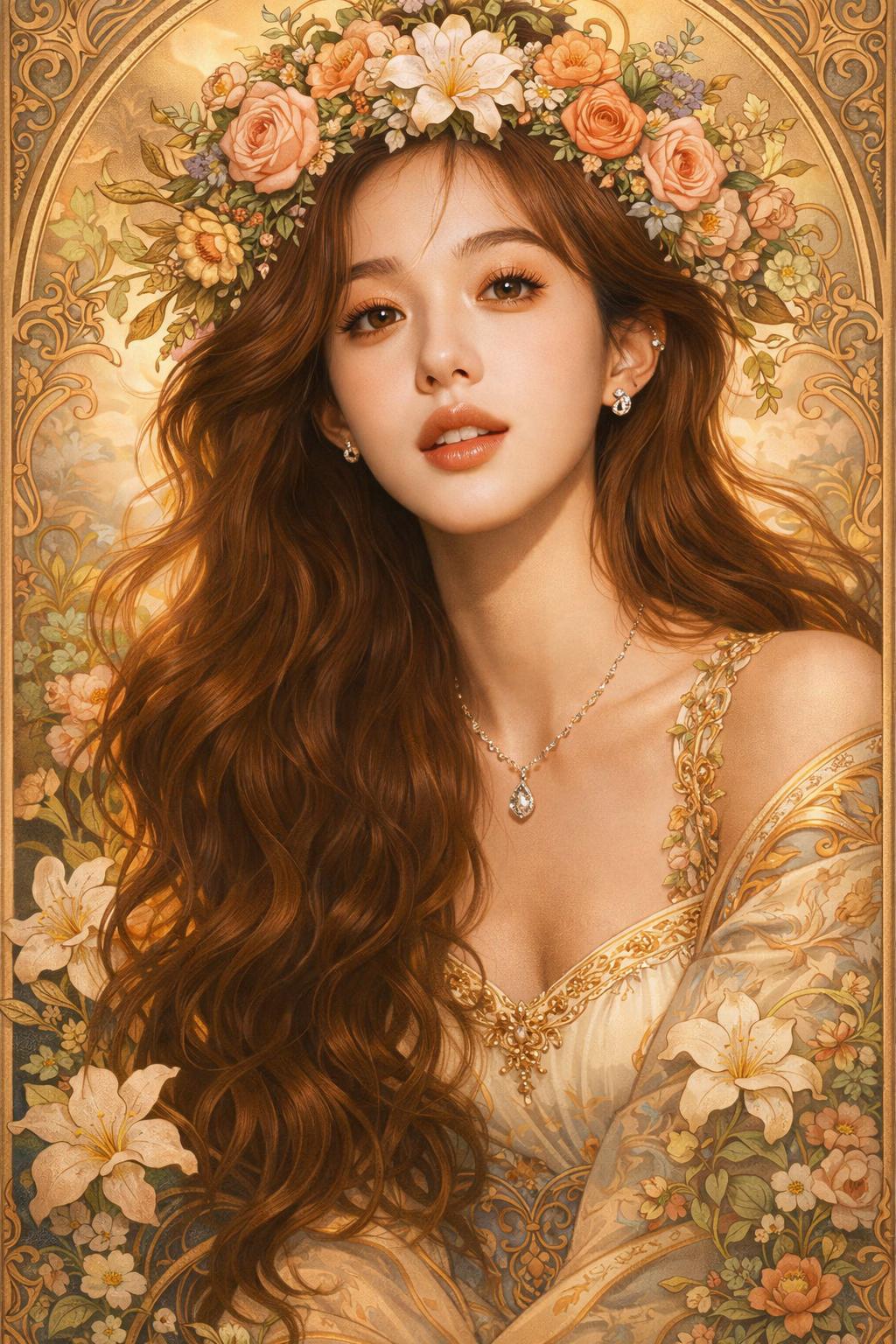 穆夏肖像生成 1 次